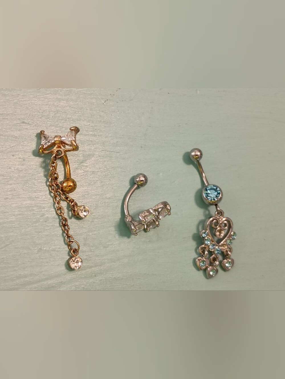 Set Of 3 Belly Rings